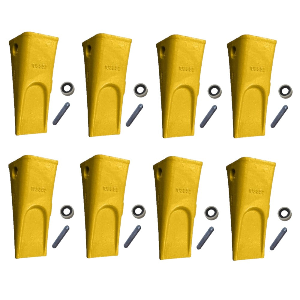 (8) Tooth Pin & Retainer Fits Caterpillar 950B 950B 950E 950E 966C 966D 966E