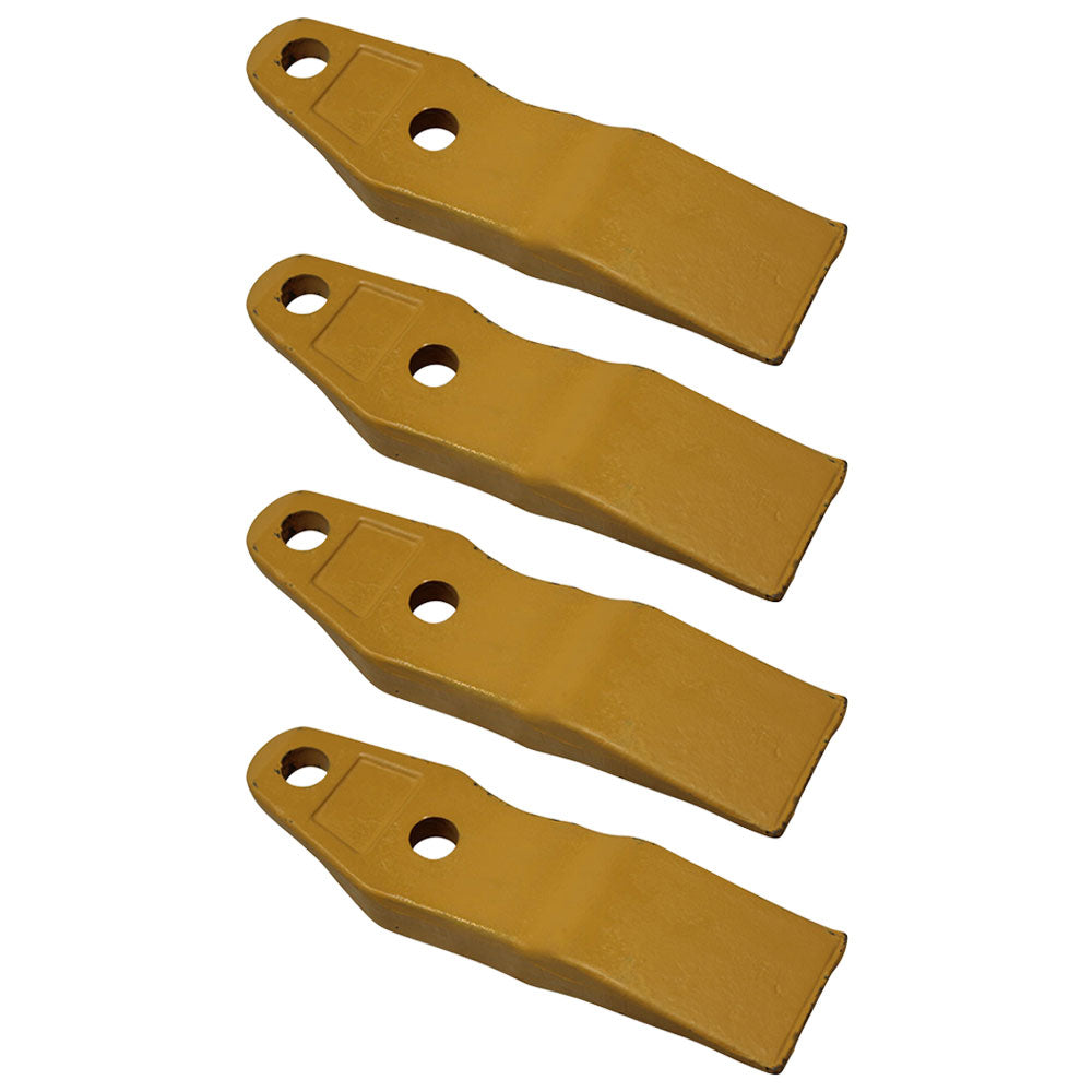 Qty 4: Skid Steer Unitooth	w/ Hardware
 Fits Caterpillar Replaces 132-4720