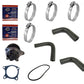 Fits Kubota Water Pump w/ Hoses & Clamps  Fits Kubota Replaces 15321-73032