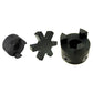 1/2" to 1" LO95 3-Piece L-Jaw Coupler Set & Rubber Spider 0.50 to 1.0 L095