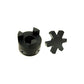1/2" L-095 Flexible 3-Piece L-Jaw Coupling Set & Buna-N NBR Rubber Spider