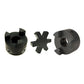 L095 L Jaw Coupling Set & Rubber Spider (1/2" to 7/8") Interchange w/ Lovejoy