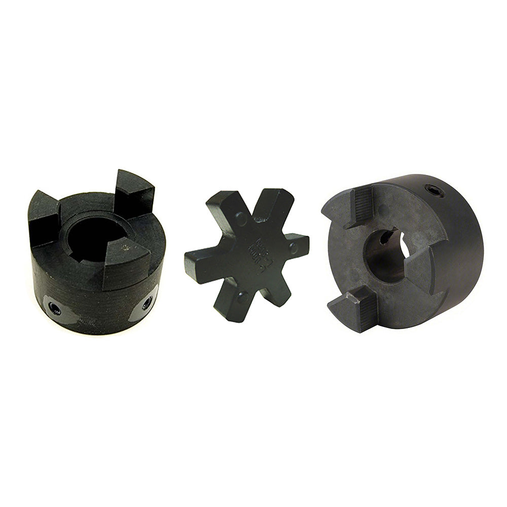 L095 L Jaw Coupling Set & Rubber Spider (1/2" to 7/8") Interchange w/ Lovejoy