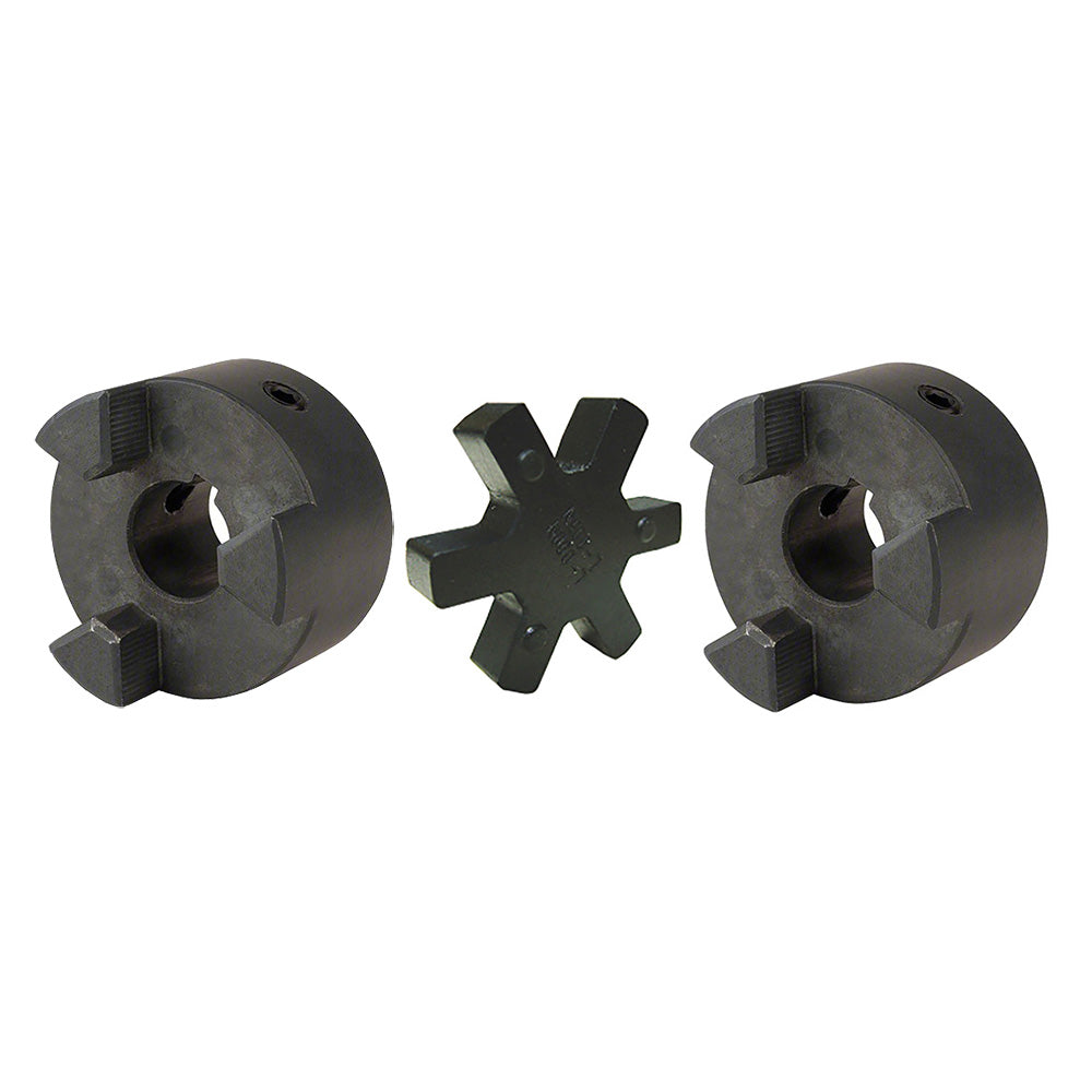 L095 ( 7/8" to 7/8" ) L-Jaw Coupling Set & Rubber Spider Coupler LO95 L095NBR
