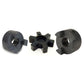 Set of 1 1/8", 1 1/4" Couplers & Rubber Insert Replacement L100 L-Jaw Couplers