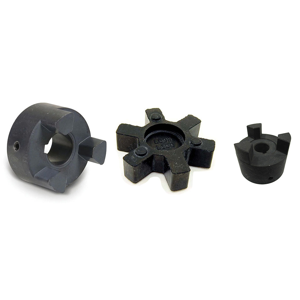 L100 L-Jaw Coupler Set Includes 1 1/8" & 3/4" Couplers & Rubber Insert