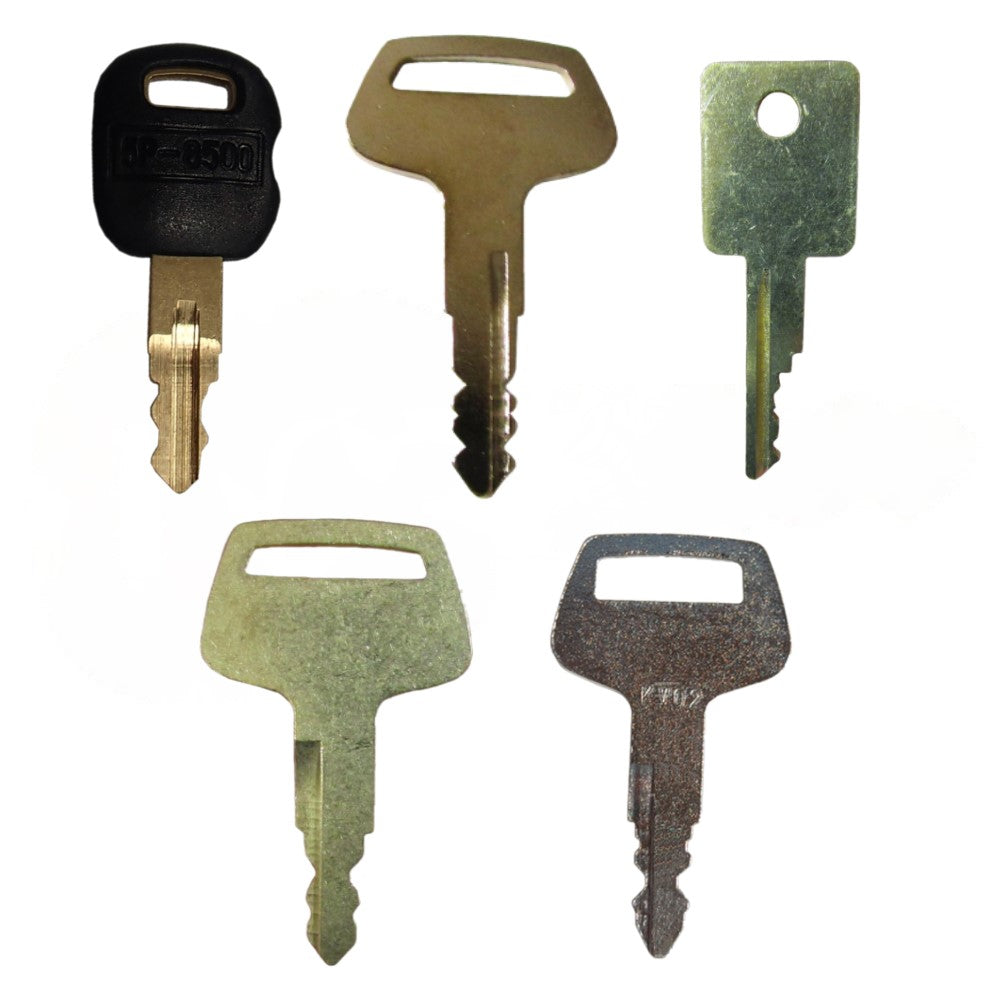6 Master Heavy Equipment Keys   Fits Komatsu Replaces 787