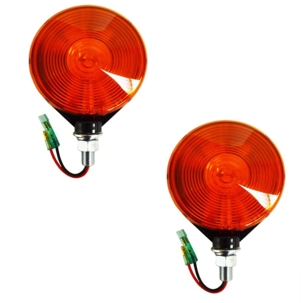 (2) Hazard Light Assembly 3C081-75870 Fits Kubota L4060DT L4060GST L4060HST