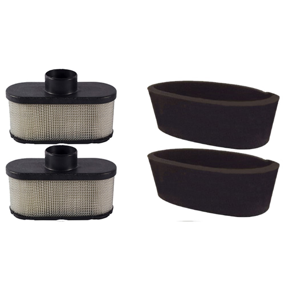2PK Air & Pre Filter Kit Fits Kawasaki 110137049 11013-7049 11013-7046 110137046