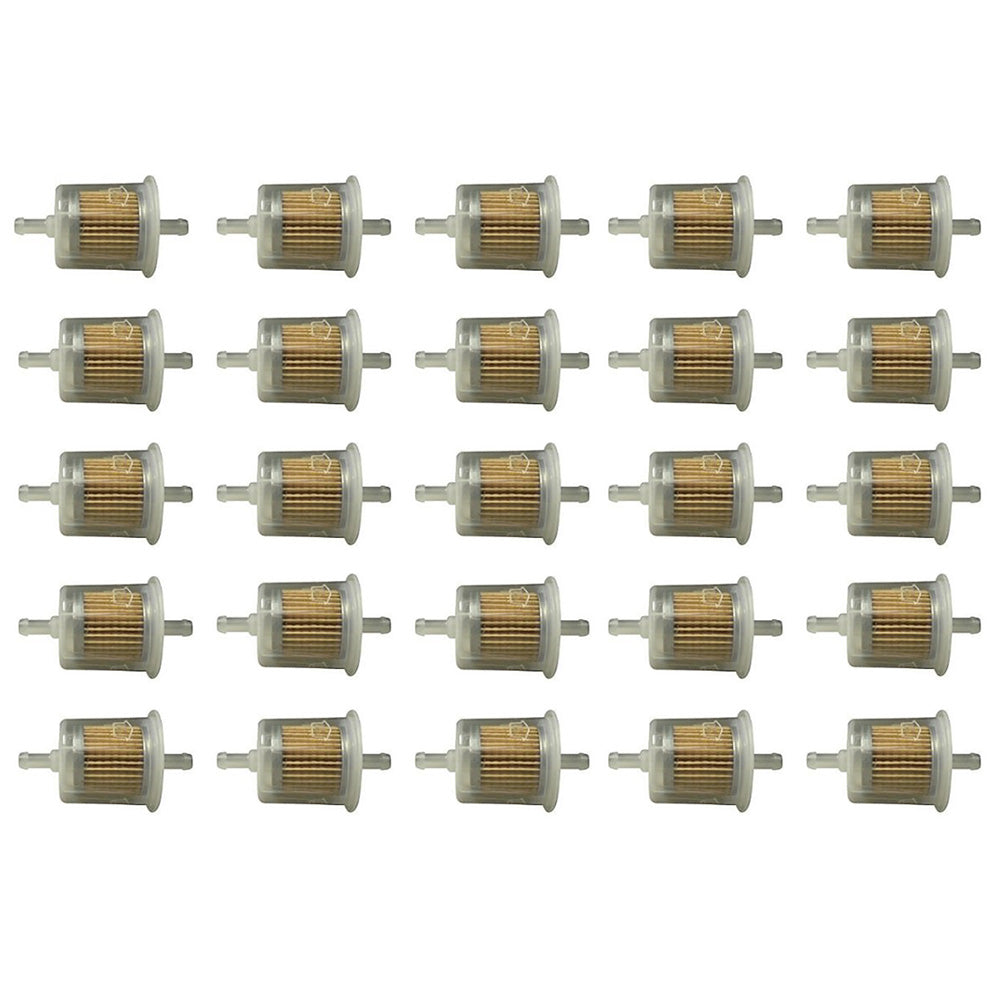 25 Pack of Clear Inline Fuel Filters 5/16" - G2 GF11 33032 F20011 500 616-61PL