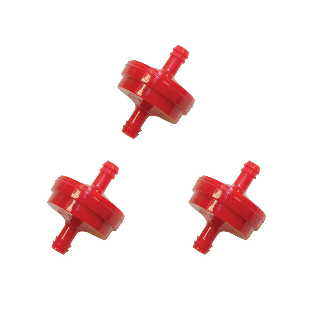 Qty 3: Inline Fuel Filters
 Fits Briggs & Stratton Replaces 1501729MA