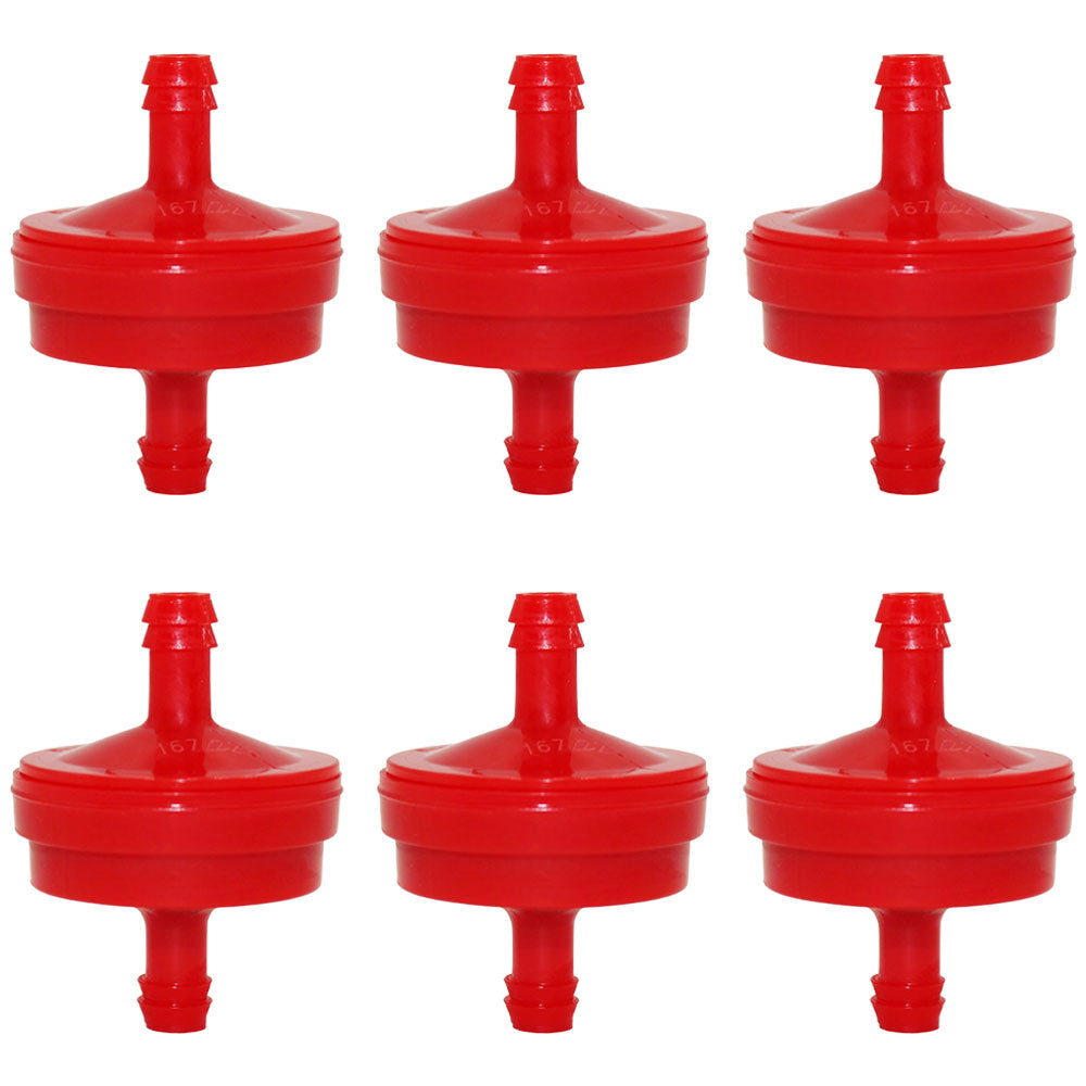 Qty 6: Inline Fuel Filters  Fits Cub Cadet Replaces 751-3013