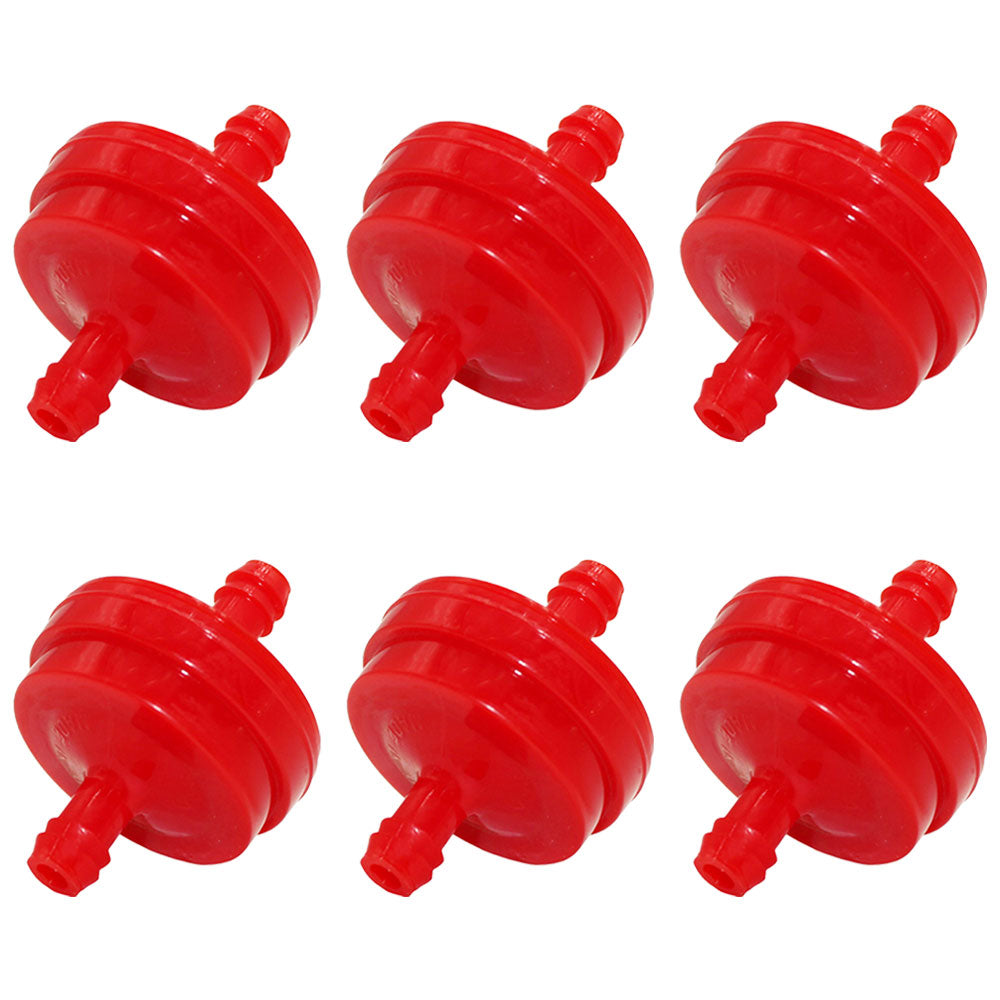 Qty 6: Inline Fuel Filters Fits Briggs and Stratton Replaces 1501729MA