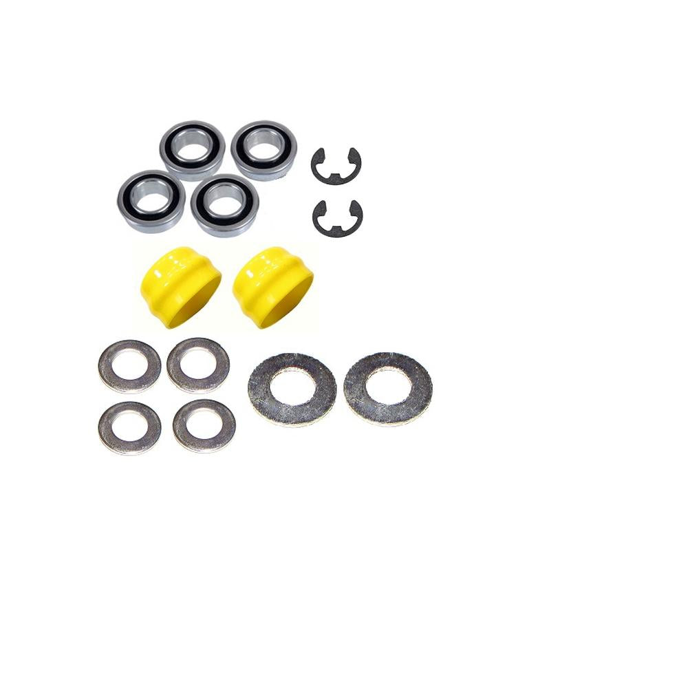 (4 Pack) AM127304 AM118315 AM35443 Fits John Deere Front Wheel Bearing Kit