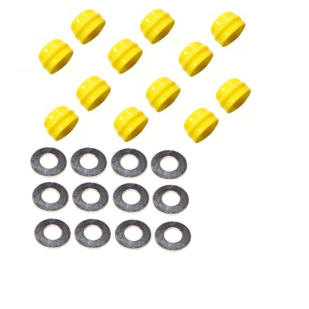 Set of 12: Wheel Bearing Caps w/Washer
 Fits John Deere Replaces GX21931