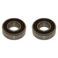 Two Bearings SC0228LU, 99502H-2RS Replacement High Speed Bearings 2 PK