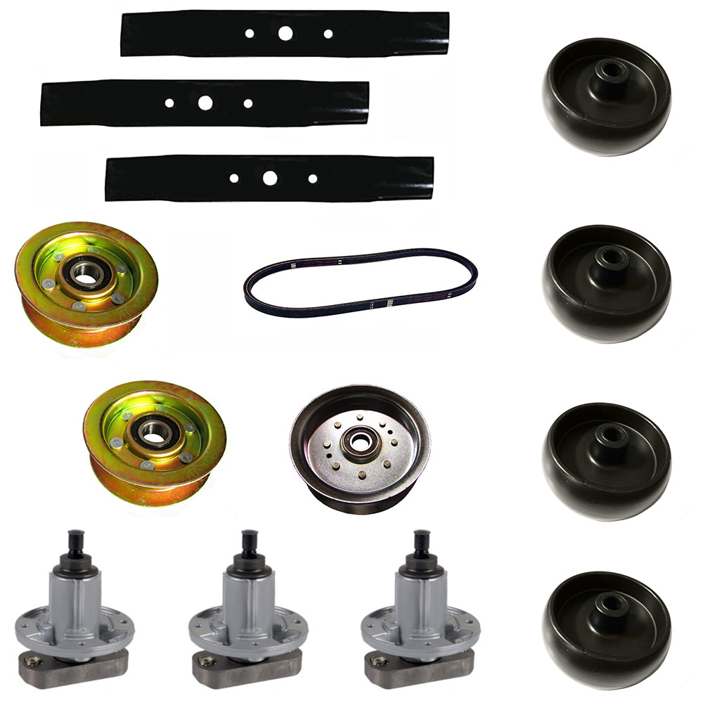 48" Mower Deck Rebuild Kit w/ Mulcher Blades Fits John Deere Replaces 4LK1410