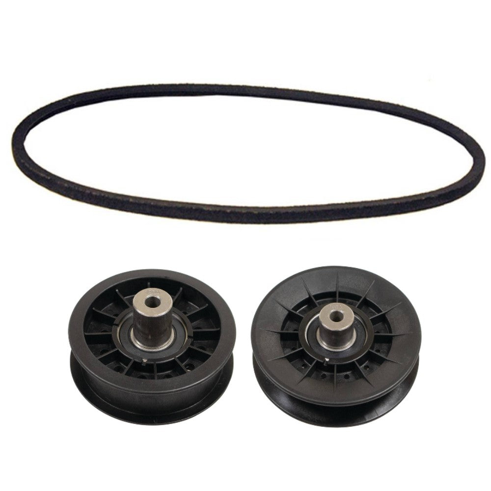 Belt and Idler Set Fits John Deere X300 X304 X310 X320 X324 X330 X340 X350 X354