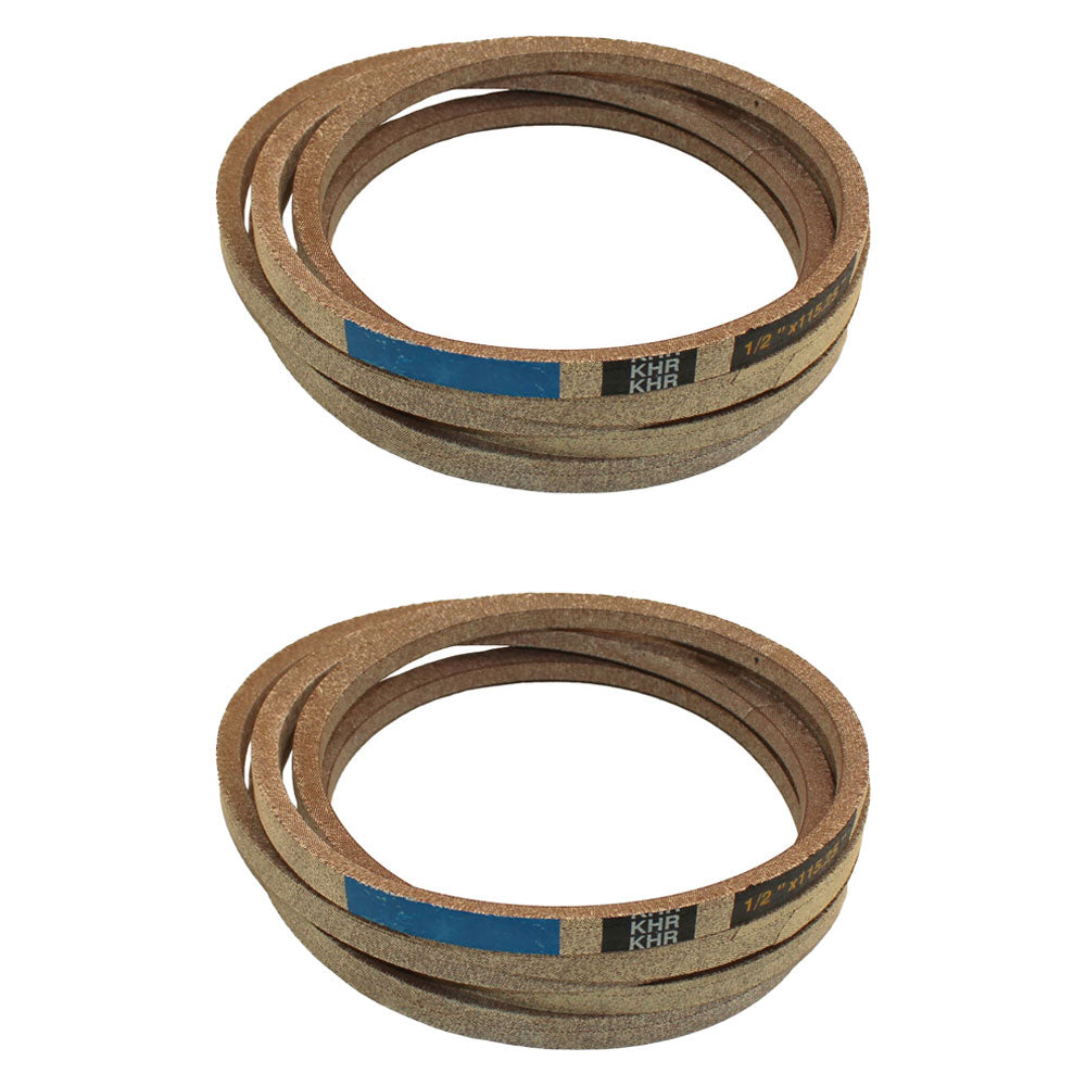 Set of Two New Aftermarket Replacement Primary Deck Belt Fits John Deere