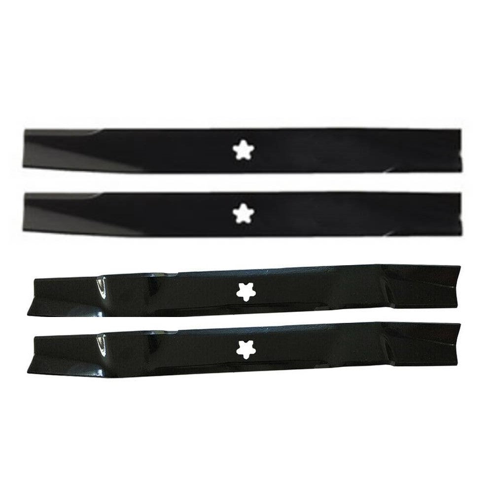 2 Heavy Duty Blades & 2 Mulching Blades Fits Poulan Replaces 531307223