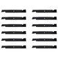 Qty 12: Notched High-Lift Mower Blade
 Fits Ariens Replaces 08899100