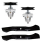 490-110-C131 Mower Deck Spindle Kit with OEM Type Blades  Fits Cub Cadet