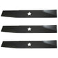 Fits AYP/Sears/Fits Husqvarna Mower Blade 130652, 532 13 0652, Set of 3 on 46" M