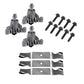 50" Blade Kit w/ Spindles & Mounting Bolts Fits Husqvarna Replaces 137380