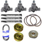 44" GT6000 Fits Craftsman Mower Deck Rebuild Kit Spindles Blades Pulleys Belt