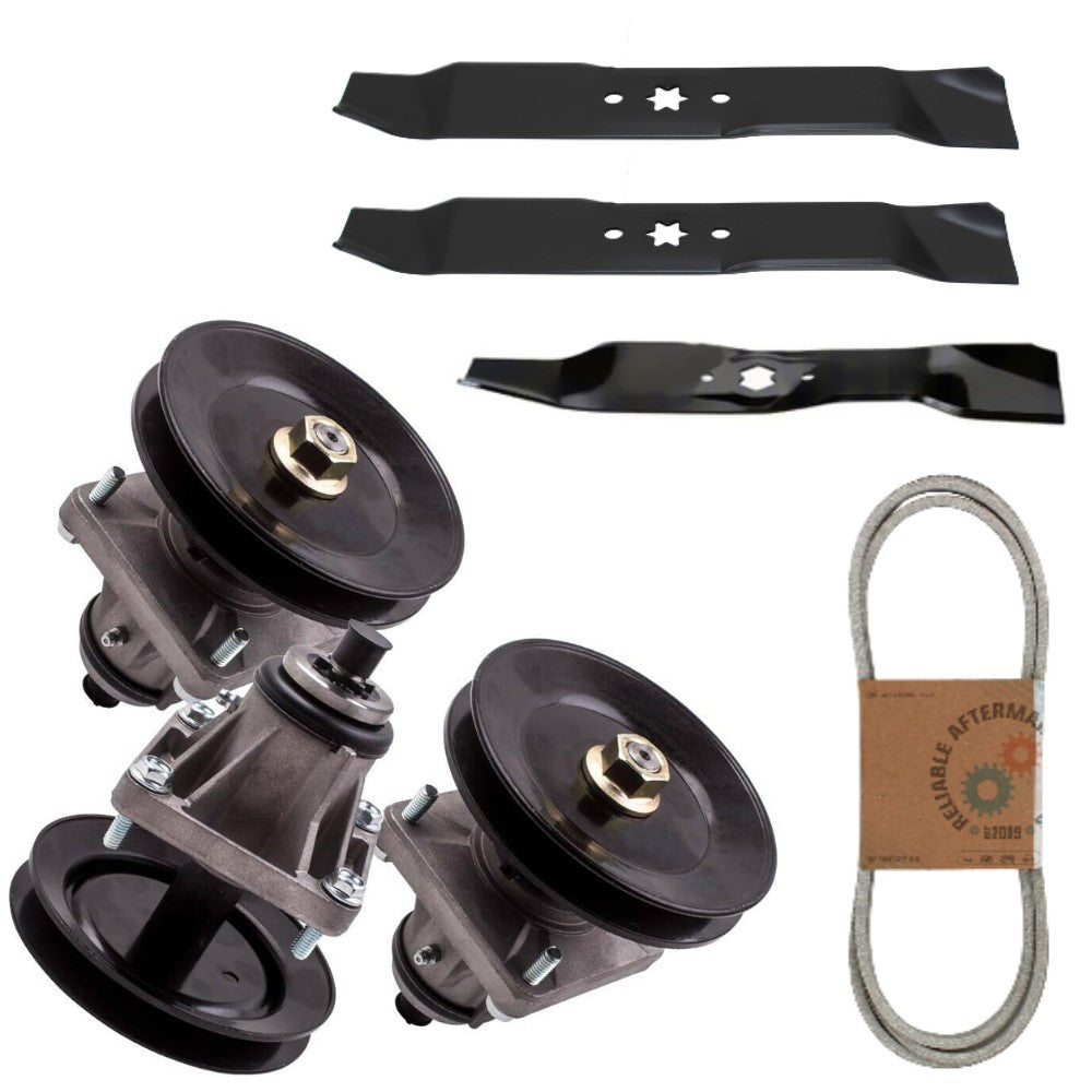 Mower Deck Spindles w/Blades and Belt  Fits MTD Replaces 172-7926