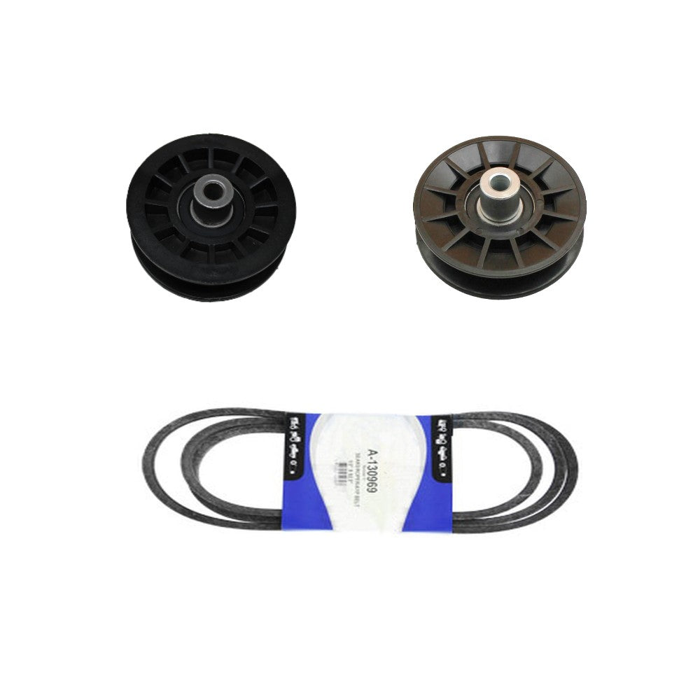 Deck Belt w/Pulleys 
 Fits Snapper Replaces 704426 Made with Aramid