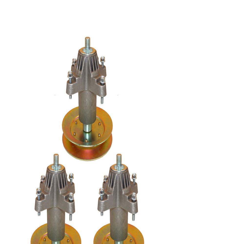 Qty 3: Spindle Assembly W/Pulley
 Fits Troy Bilt Replaces 918-0659A