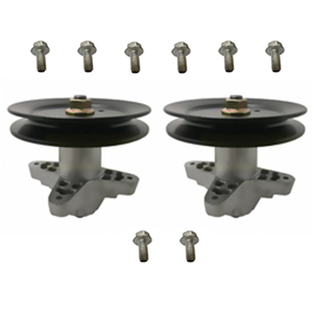 2 Spindles w/ Self-Tapping Bolts Fits Cub Cadet Fits Toro 112-0460 918-0659A