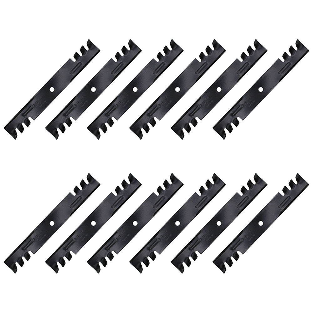 Qty 12: Toothed Mower Blades Fits Simplicity Replaces 1756152AYP
