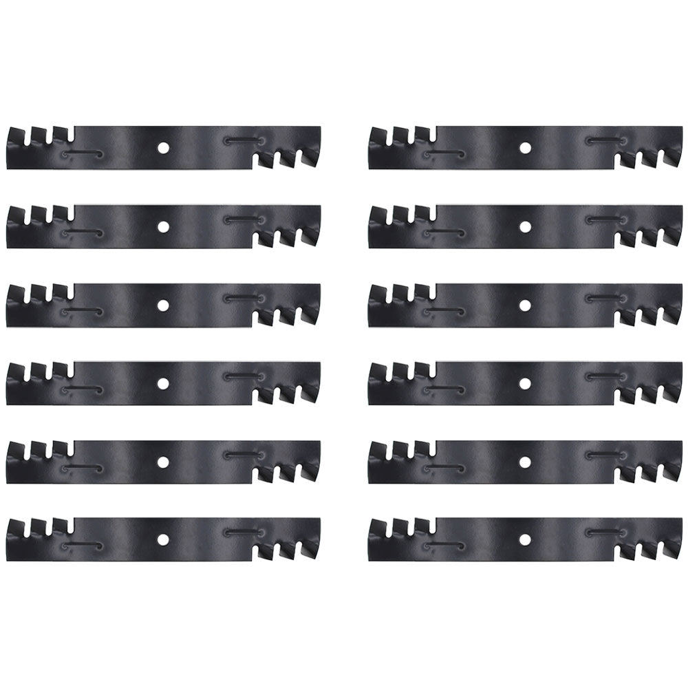Qty 12: Toothed Mower Blades Fits Oregon Replaces 396-322