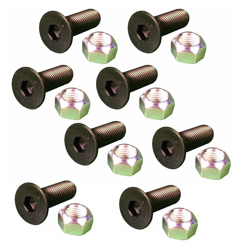 159-2953 8T-4778 Set of Eight (8) New Screws w/ Nuts Fits Caterpillar Skid Steer