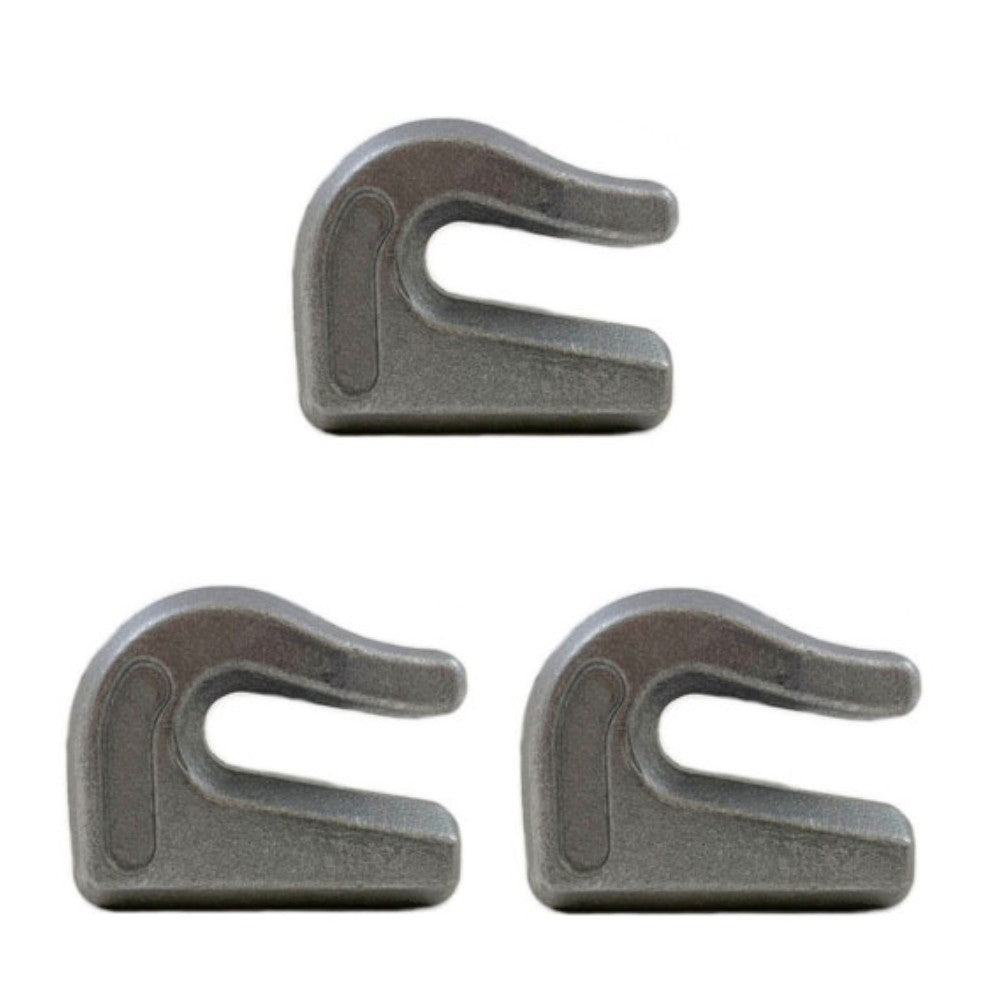 3 Weld On Grab Chain Hooks 5/16" G70 WLL 4700 Bucket Trailer Rigging 0900103