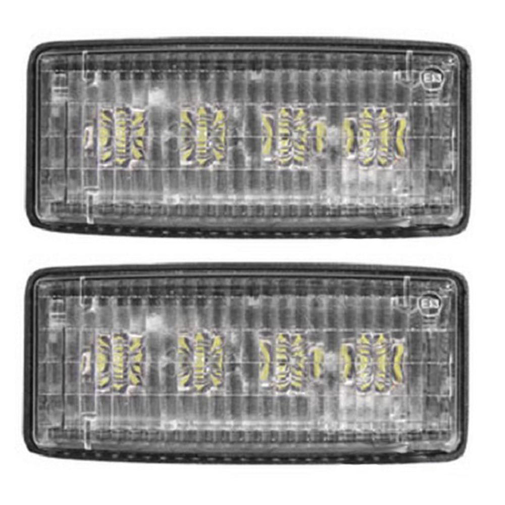 Qty 2: Rectangular LED Flood Worklamp Fits John Deere Replaces R161288-LED