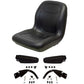 Black High Back Seat With Flip Up Arm Rests

 Fits Bobcat Replaces 102707301CC