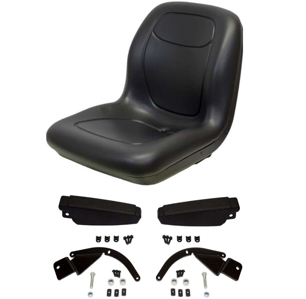 Black High Back Seat With Flip Up Arm Rests

 Fits Cub Cadet Replaces 01004834