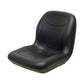 Black Seat w/Flip Up Armrests & Seat Rails Fits John Deere Replaces AM107759