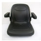 Black Seat w/Flip Up Armrests & Seat Rails Fits Kubota Replaces 102707301CC