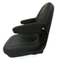 Black Seat w/Flip Up Armrests & Seat Rails Fits Cub Cadet Replaces 01004834