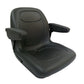 Black Seat w/Flip Up Armrests & Seat Rails Fits Kubota Replaces 102707301CC