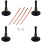(4) Snow Plow Shoes & 27" Snow Plow Markers Fits Western Replaces 2040