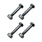 4 Pack Shear Pins Lock Nuts Fits Ariens 532005 53200500 Fits John Deere AM123342
