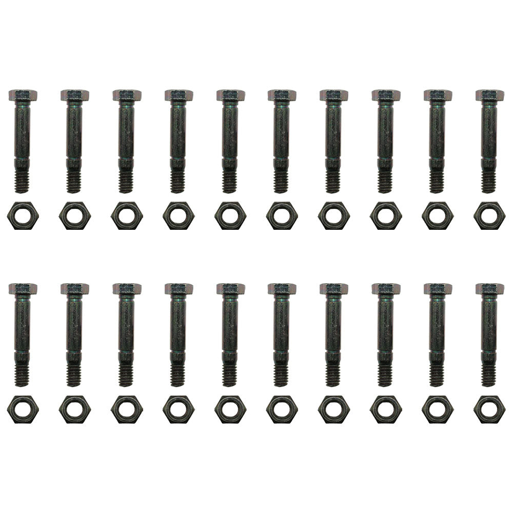 QTY 20: 2" x 5/16" Shear Pin with Nut
 Fits Snapper Replaces 1-3865
