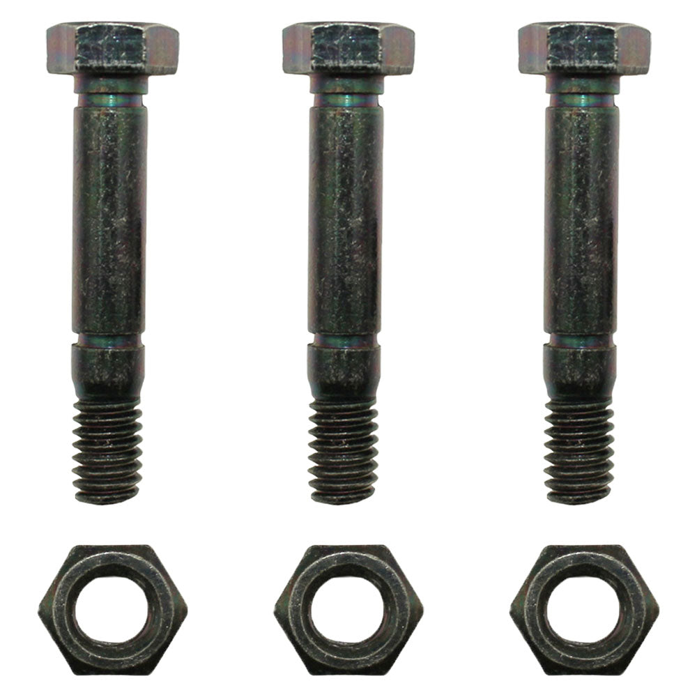 AM122156 (3) 2" x 5/16" Shear Pins w/ Nuts Fits Ariens & Fits John Deere