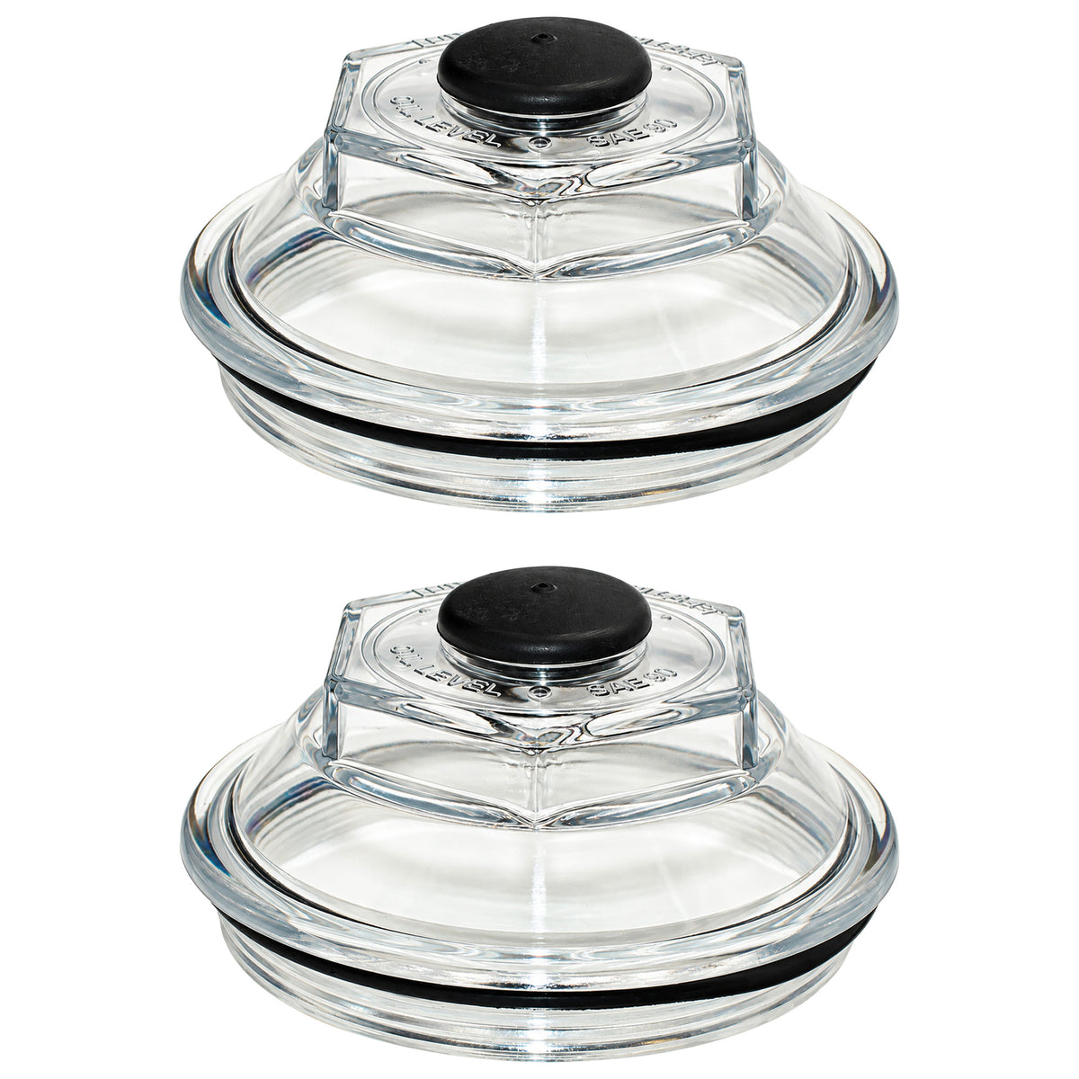 Set of (2) 4.00" O.D. Screw-In Oil Cap Includes O-Ring and Plug for Trailer 9-15K Hubs