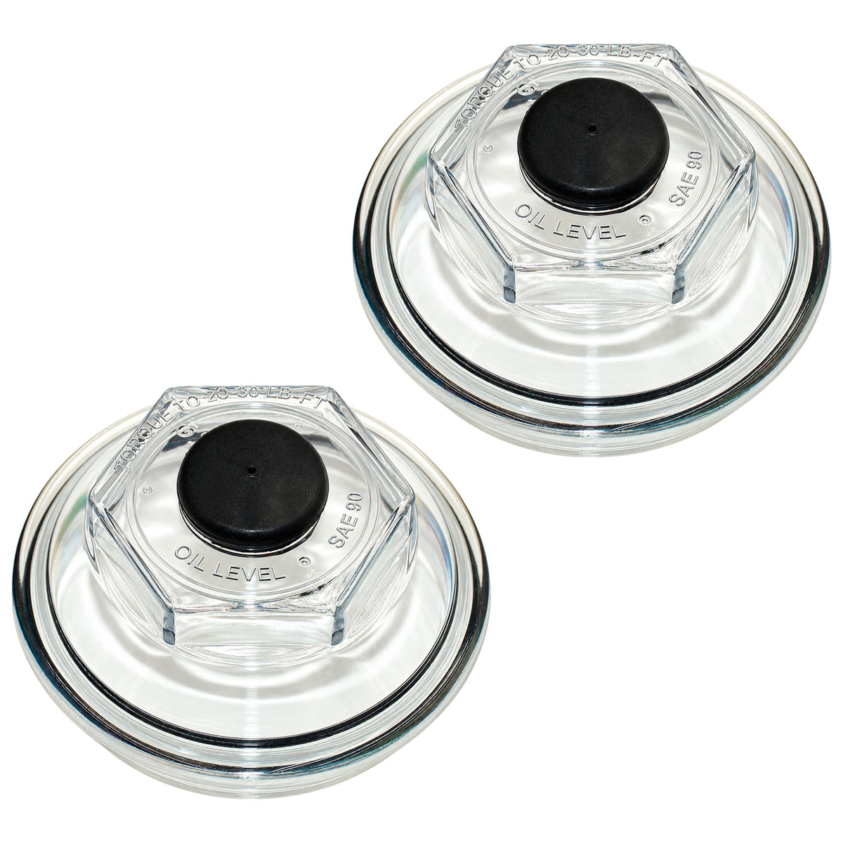 Set of (2) 4.00" O.D. Screw-In Oil Cap Includes O-Ring and Plug for Trailer 9-15K Hubs